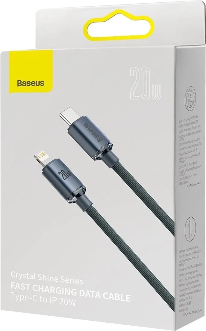 Кабель Baseus USB Type-C - Lightning (M/M), 2 м, Black (CAJY000301) - мініатюра 2