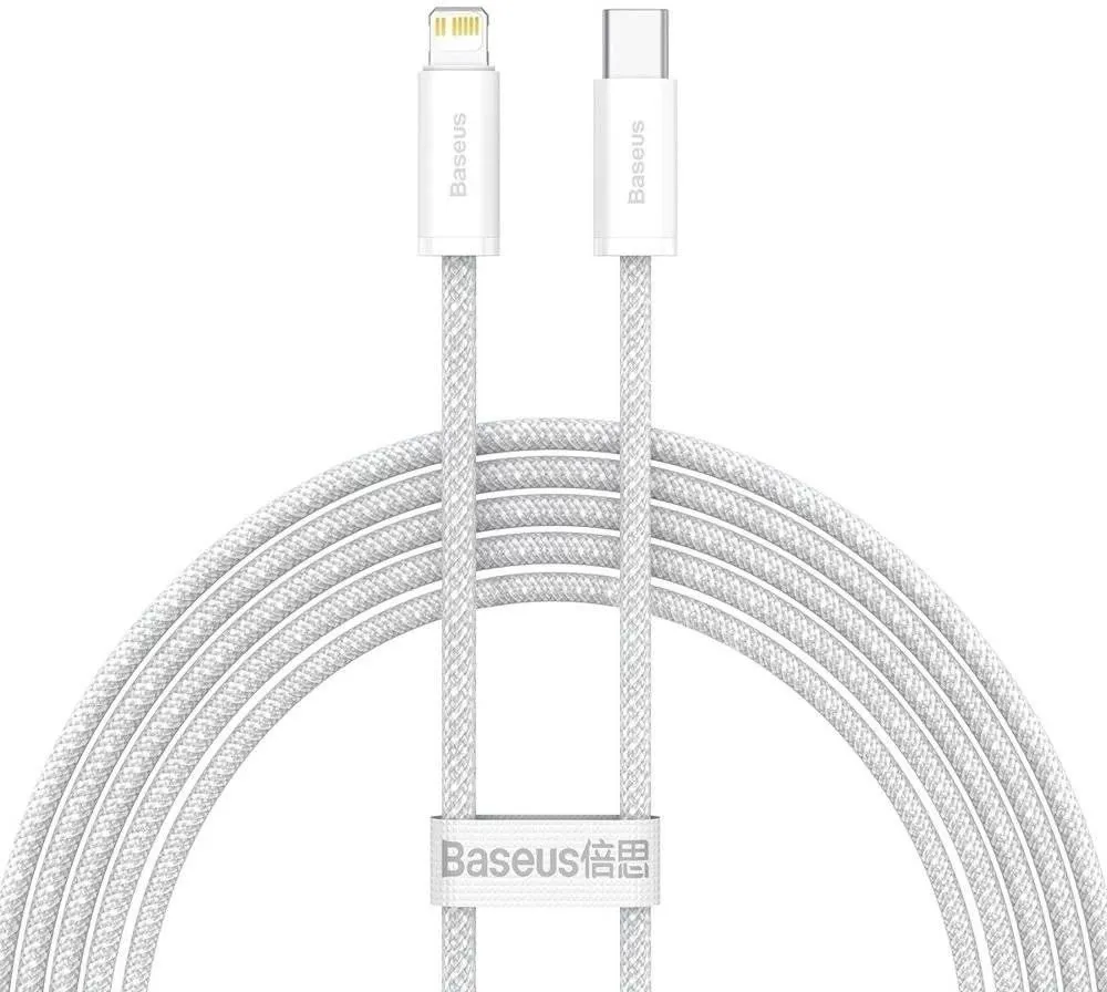 Кабель Baseus USB Type-C - Lightning (M/M), 2 м, White (CALD000102) - зображення 1