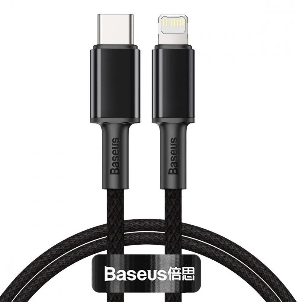 Кабель Baseus USB Type-C - Lightning (M/M), 2 м, Black (CATLGD-A01) - зображення 1