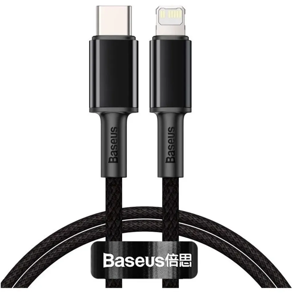 Кабель Baseus USB Type-C - Lightning PD (M/M), 1 м, Black (CATLGD-01) - зображення 1