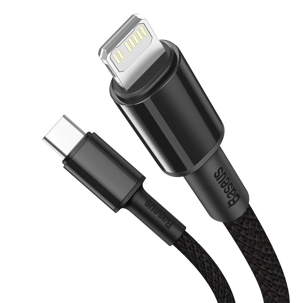 Кабель Baseus USB Type-C - Lightning PD (M/M), 1 м, Black (CATLGD-01) - мініатюра 2