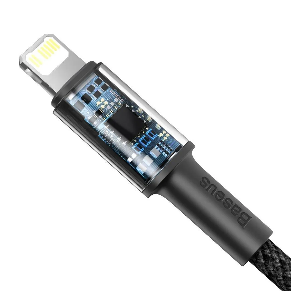 Кабель Baseus USB Type-C - Lightning PD (M/M), 1 м, Black (CATLGD-01) - мініатюра 3