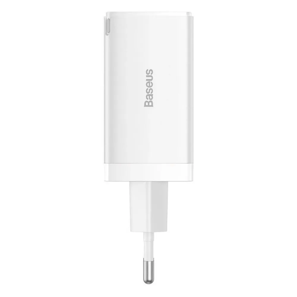 Мережевий зарядний пристрій Baseus GaN5 Pro (3USB, 3.25A) 65W White (CCGP120202) + кабель Type-C to Type-C - мініатюра 4