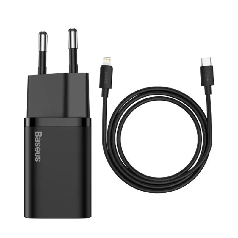 Мережевий зарядний пристрій Baseus (1USB-C) 30W Super-Si EU Black (CCSUP-J01) - мініатюра 6