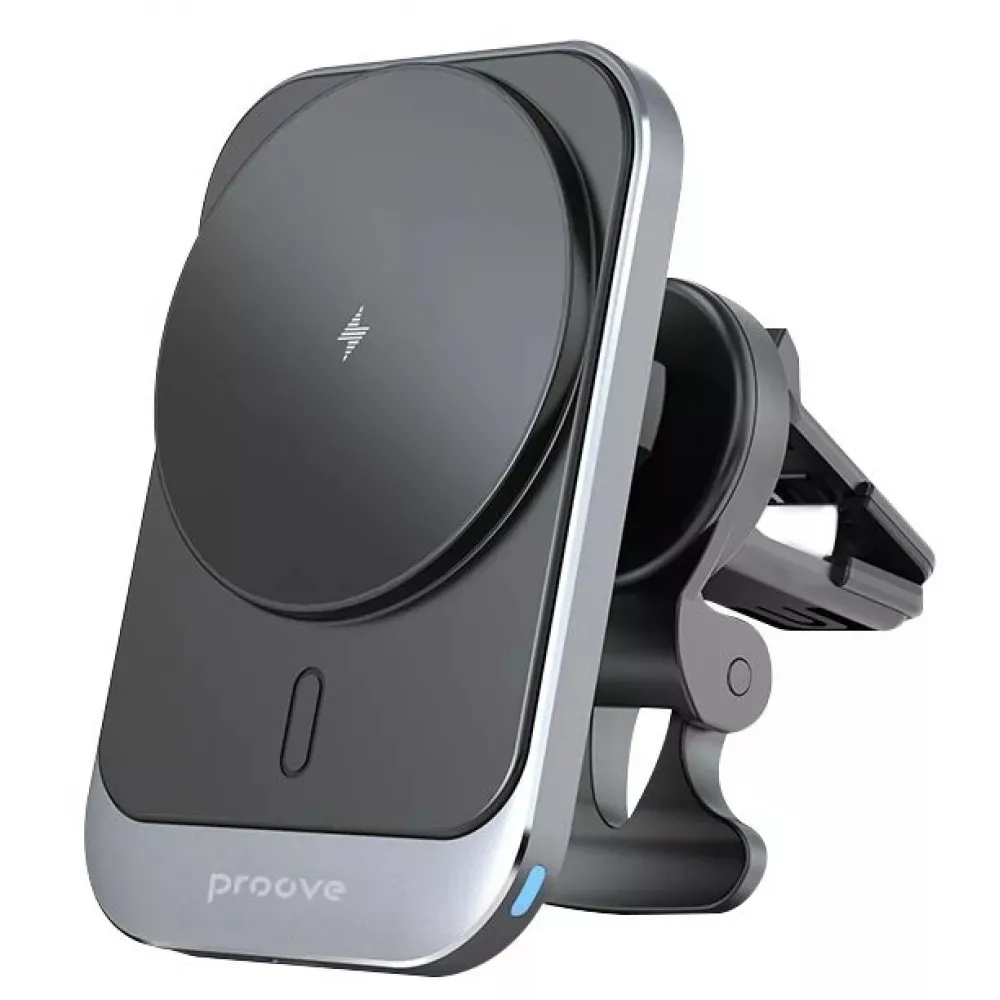 Бездротовий зарядний пристрій Proove Square Magnetic Pro 15W Metallic Gray (WHSP15010004) - зображення 1