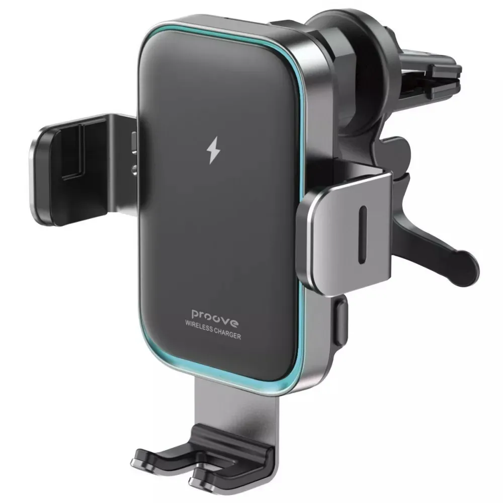 Бездротовий зарядний пристрій Proove Triple Clamp Pro 15W Metallic Gray (WHTP15010004) - зображення 1