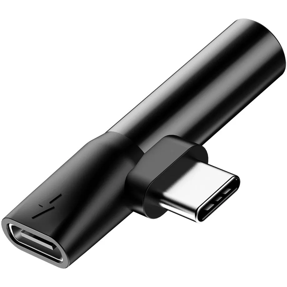 Адаптер Baseus USB Type C - USB Type C + 3.5mm (M/F) L41 Black (CATL41-01) - мініатюра 3