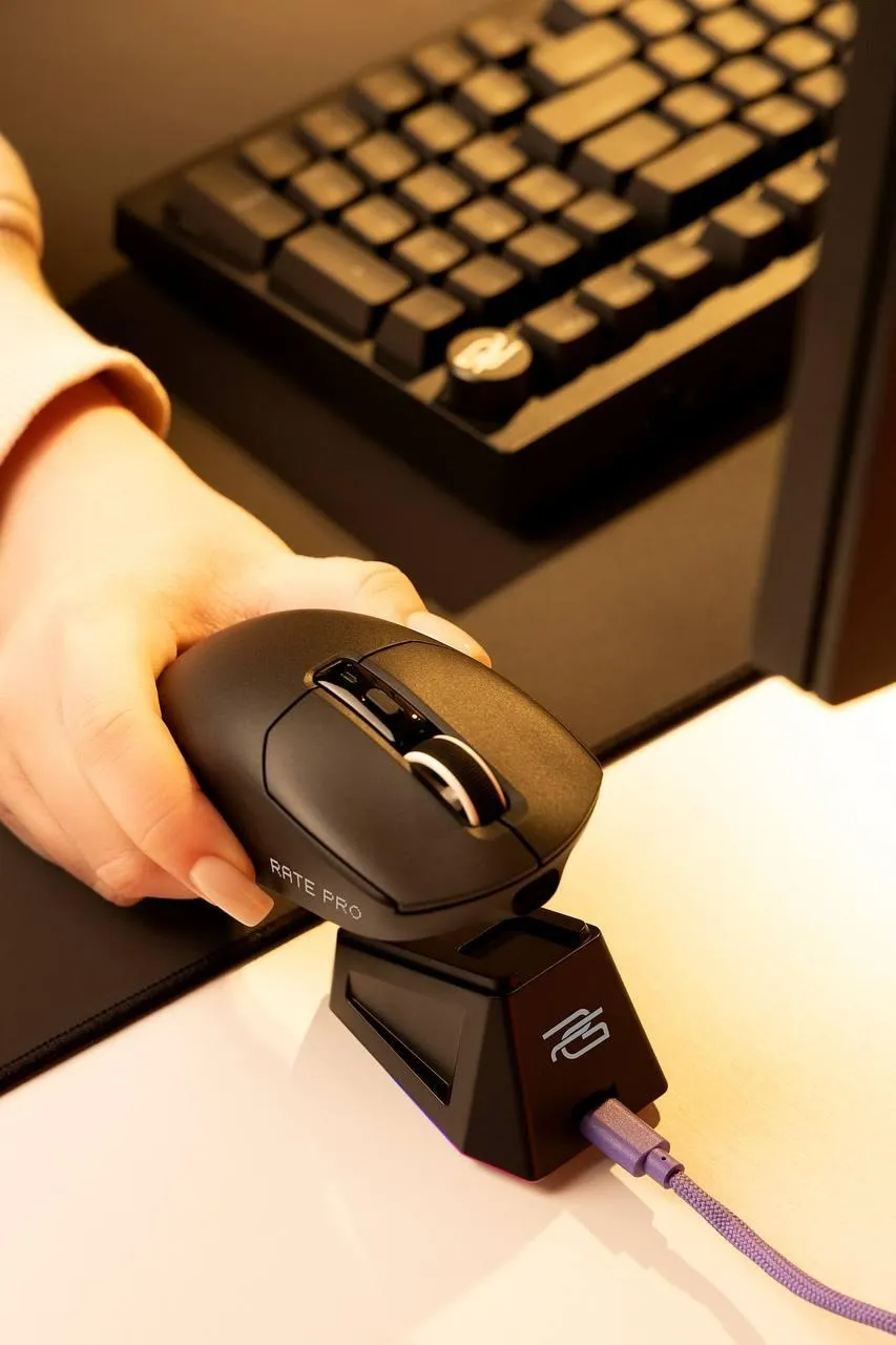 Миша бездротова Proove Gaming Rate Pro with Charging Dock Black - мініатюра 6