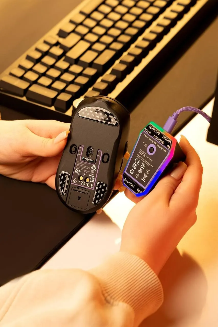 Миша бездротова Proove Gaming Rate Pro with Charging Dock Black - мініатюра 7