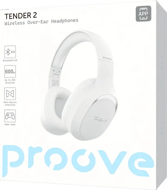 Bluetooth-гарнітура Proove Tender 2 APP White (HPTR2001AP02) - мініатюра 5