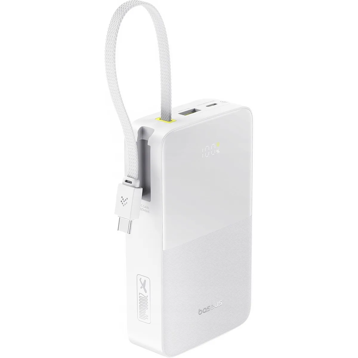 Універсальна мобільна батарея Baseus EnerFill FC51 Bipow 2 Pro 20000mAh 22.5W White (E0027700) - зображення 1