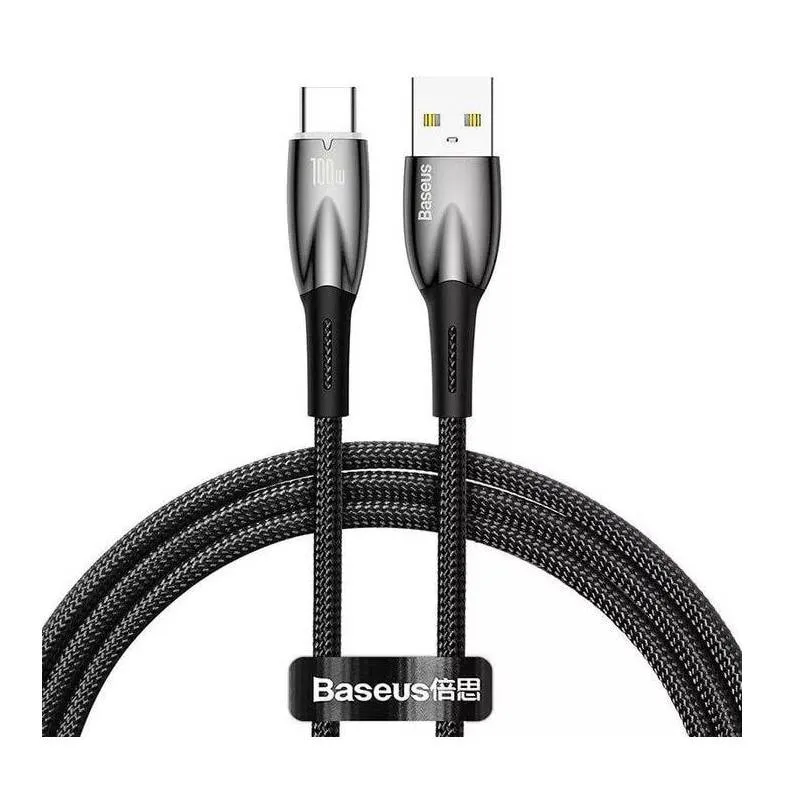 Кабель Baseus USB - USB Type-C (M/M), 100W, 1 м Black (CADH000401) - зображення 1