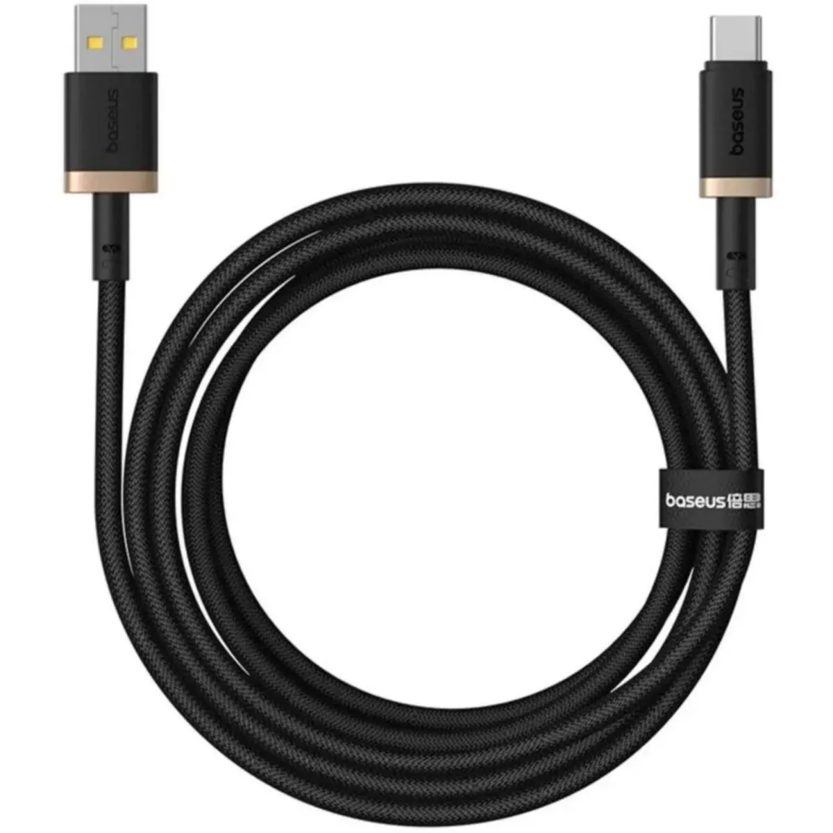 Кабель Baseus USB - USB Type-C (M/M), 60W, 2 м Black/Gold - зображення 1