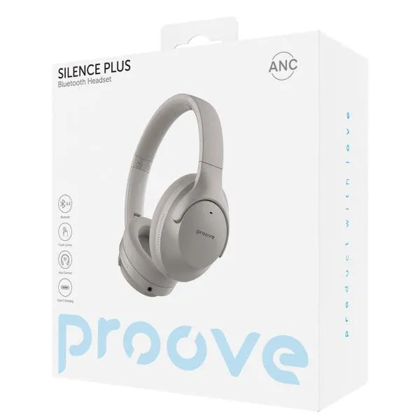 Bluetooth-гарнітура Proove Silence Plus with ANC Grey (HPSLP0010003) - мініатюра 5