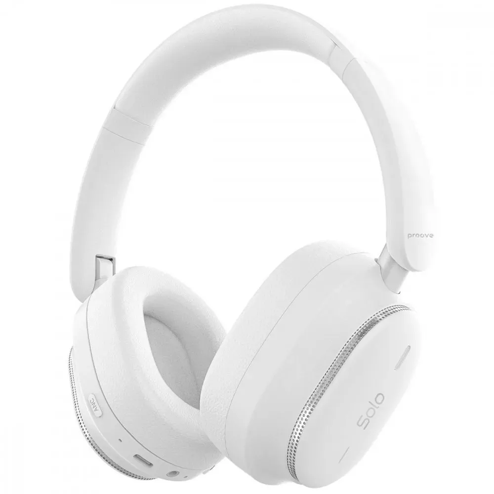 Bluetooth-гарнітура Proove Solo with ANC (APP) White (HPSL0001AP02) - зображення 1