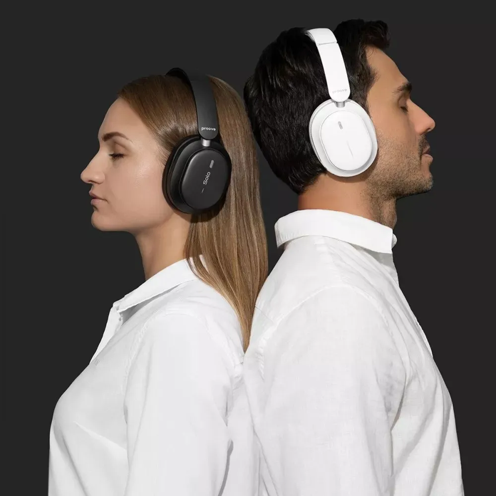 Bluetooth-гарнітура Proove Solo with ANC (APP) White (HPSL0001AP02) - мініатюра 6