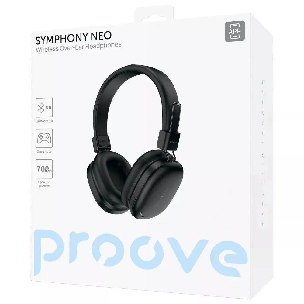 Bluetooth-гарнітура Proove Symphony Neo (APP) Black (HPSN0001AP01) - мініатюра 5