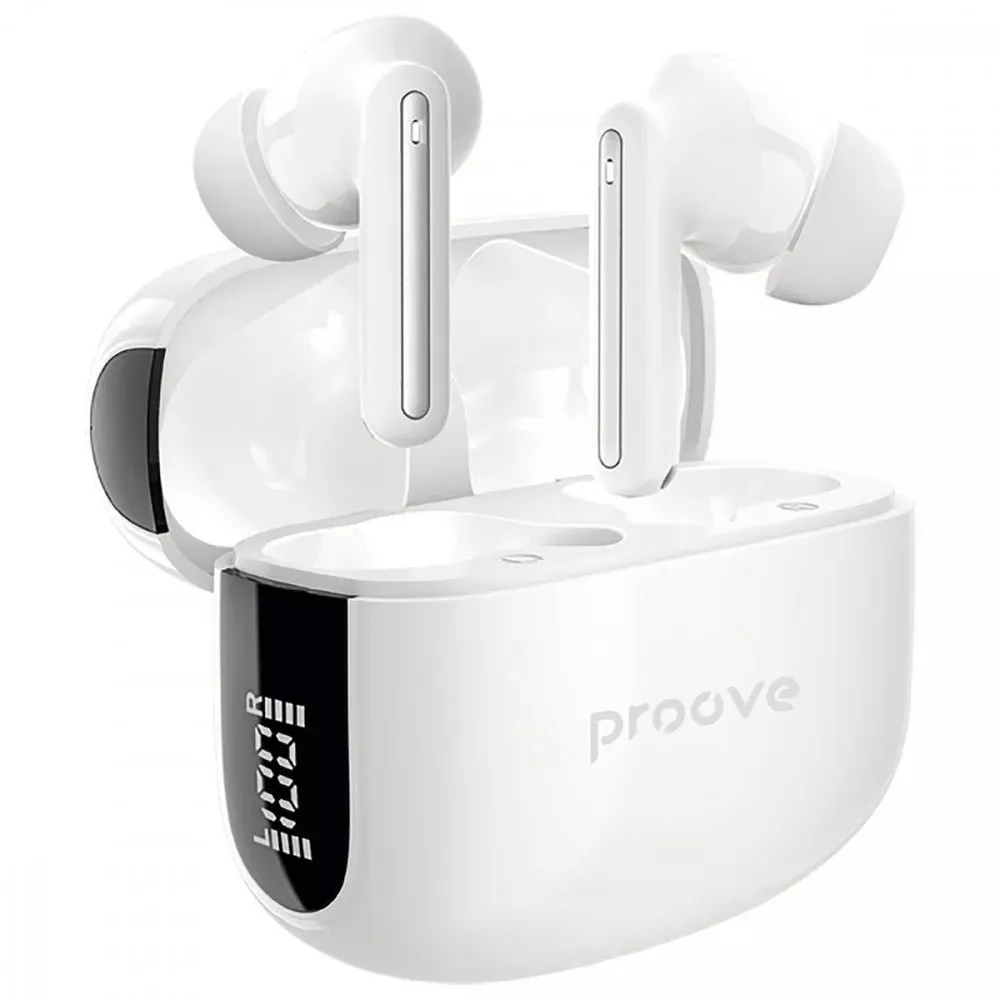 Bluetooth-гарнітура Proove Tempo TWS with ANC (APP) White (TWTM0001AP02) - зображення 1