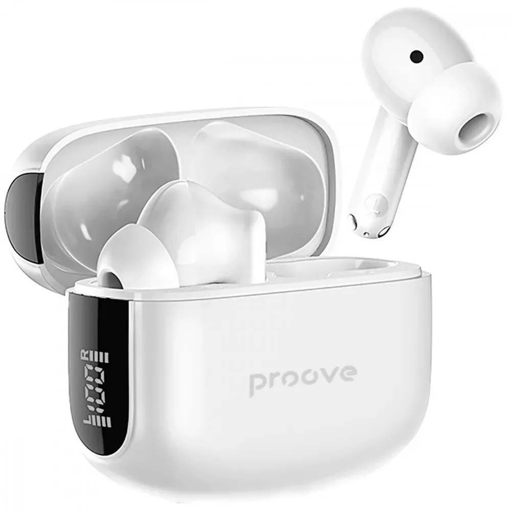 Bluetooth-гарнітура Proove Tempo TWS with ANC (APP) White (TWTM0001AP02) - мініатюра 2