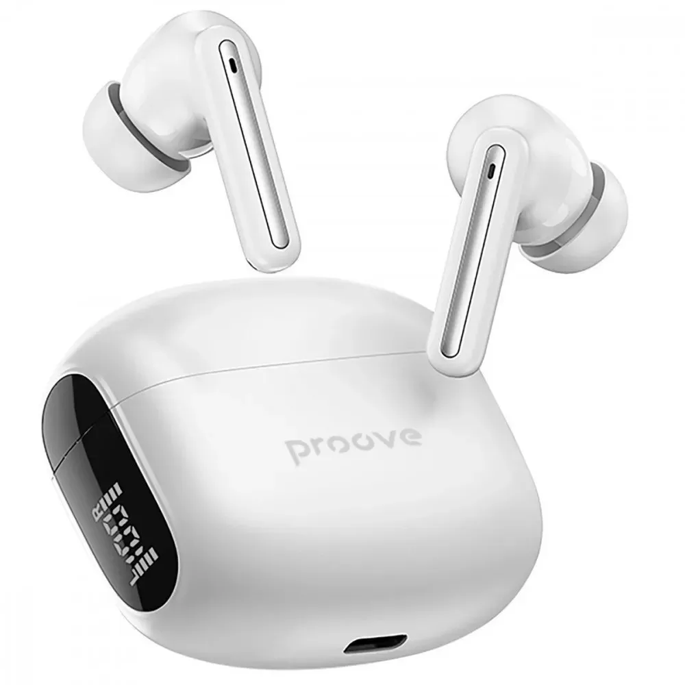 Bluetooth-гарнітура Proove Tempo TWS with ANC (APP) White (TWTM0001AP02) - мініатюра 3