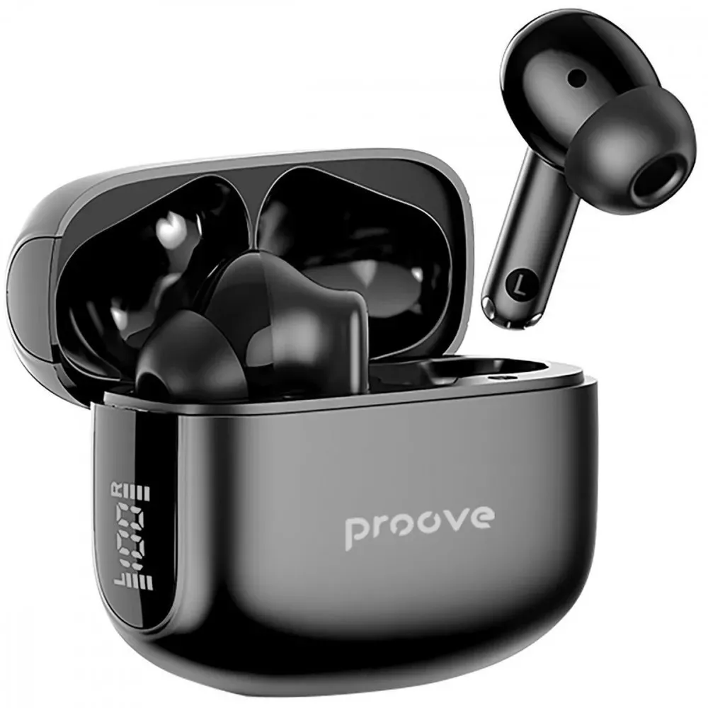 Bluetooth-гарнітура Proove Tempo TWS with ANC (APP) Black (TWTM0001AP01) - мініатюра 2