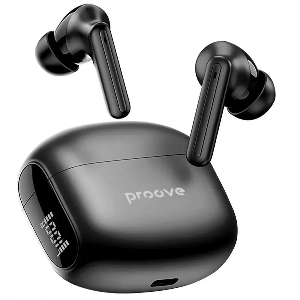 Bluetooth-гарнітура Proove Tempo TWS with ANC (APP) Black (TWTM0001AP01) - мініатюра 3