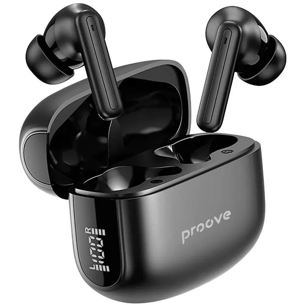Bluetooth-гарнітура Proove Tempo TWS with ANC (APP) Black (TWTM0001AP01) - мініатюра 4