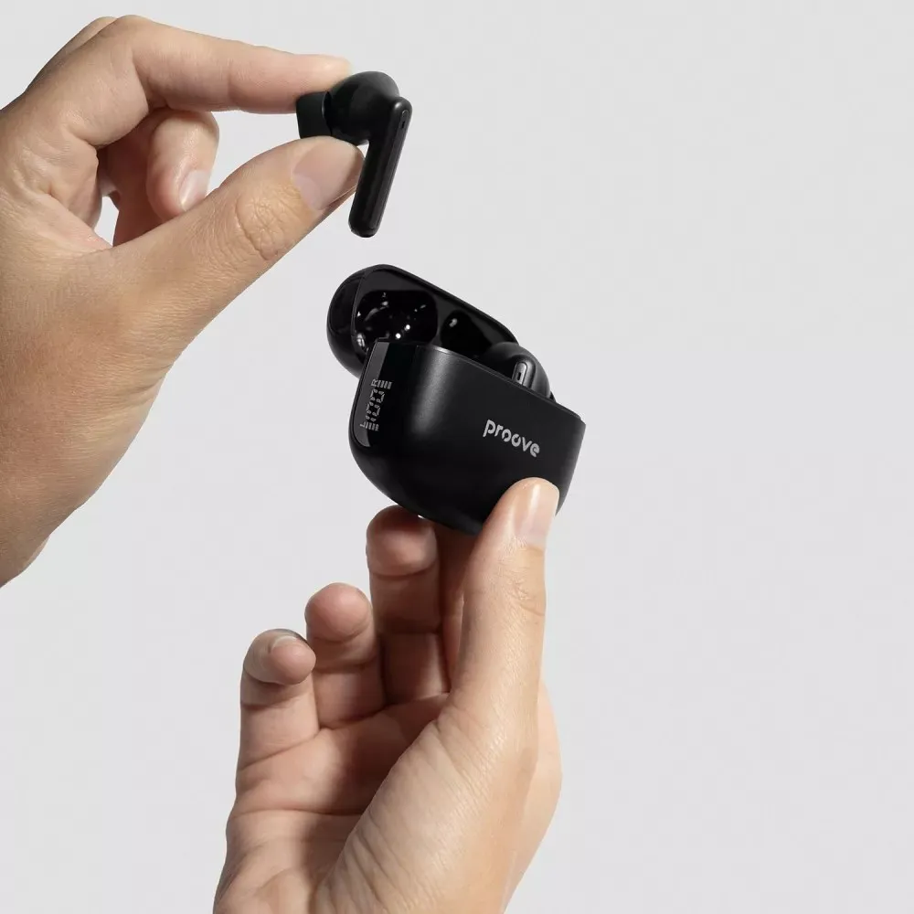 Bluetooth-гарнітура Proove Tempo TWS with ANC (APP) Black (TWTM0001AP01) - мініатюра 8