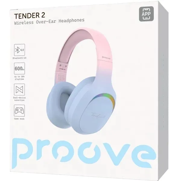 Bluetooth-гарнітура Proove Tender 2 (APP) Blue/Pink (HPTR2001AP08) - мініатюра 5
