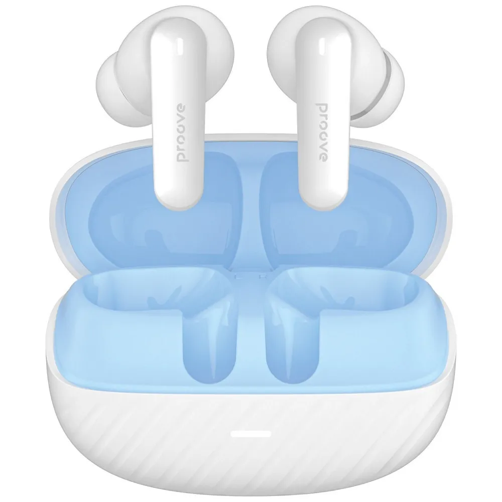 Bluetooth-гарнітура Proove Blitz II TWS with Hybrid ANC (APP) White/Blue (TWBL2001AP21) - мініатюра 2