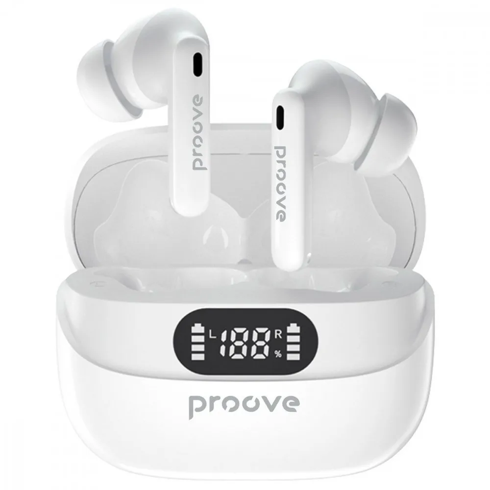 Bluetooth-гарнітура Proove Digital Pro TWS with ANC (APP) White (TWAP54002202) - зображення 1