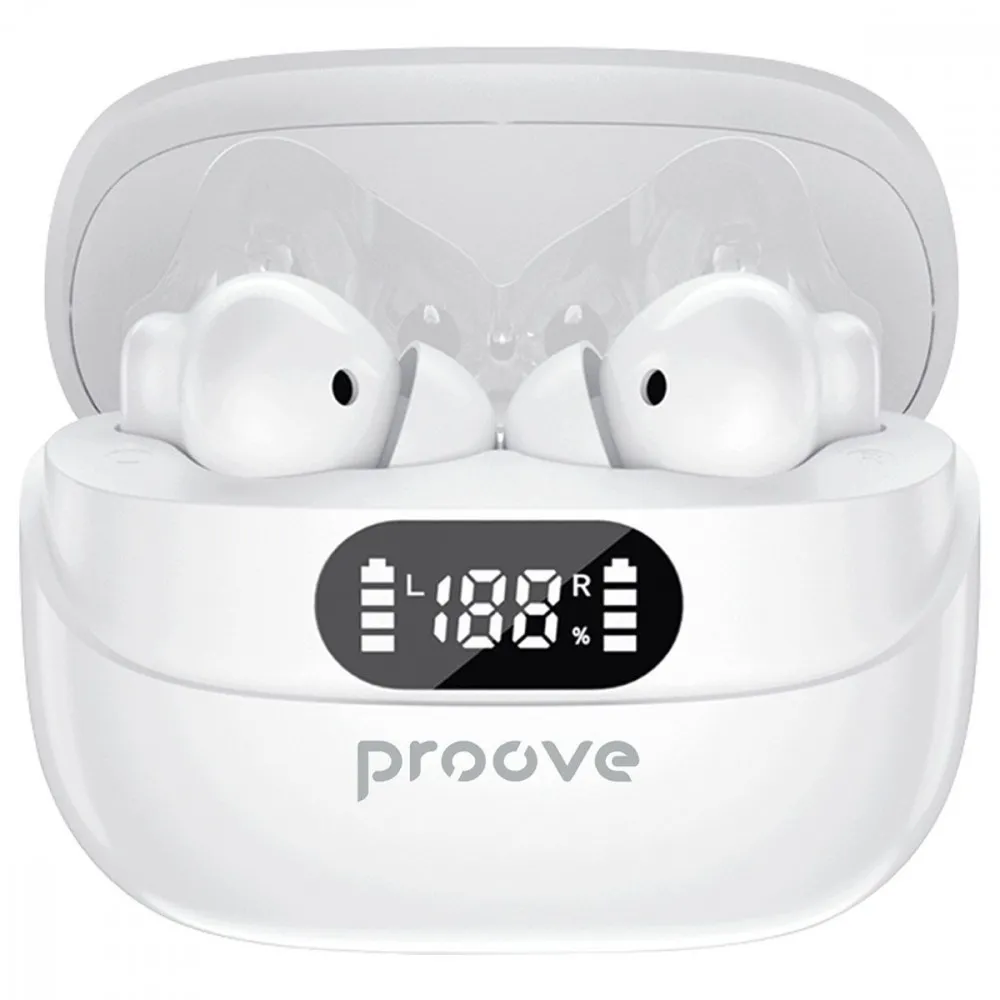 Bluetooth-гарнітура Proove Digital Pro TWS with ANC (APP) White (TWAP54002202) - мініатюра 2