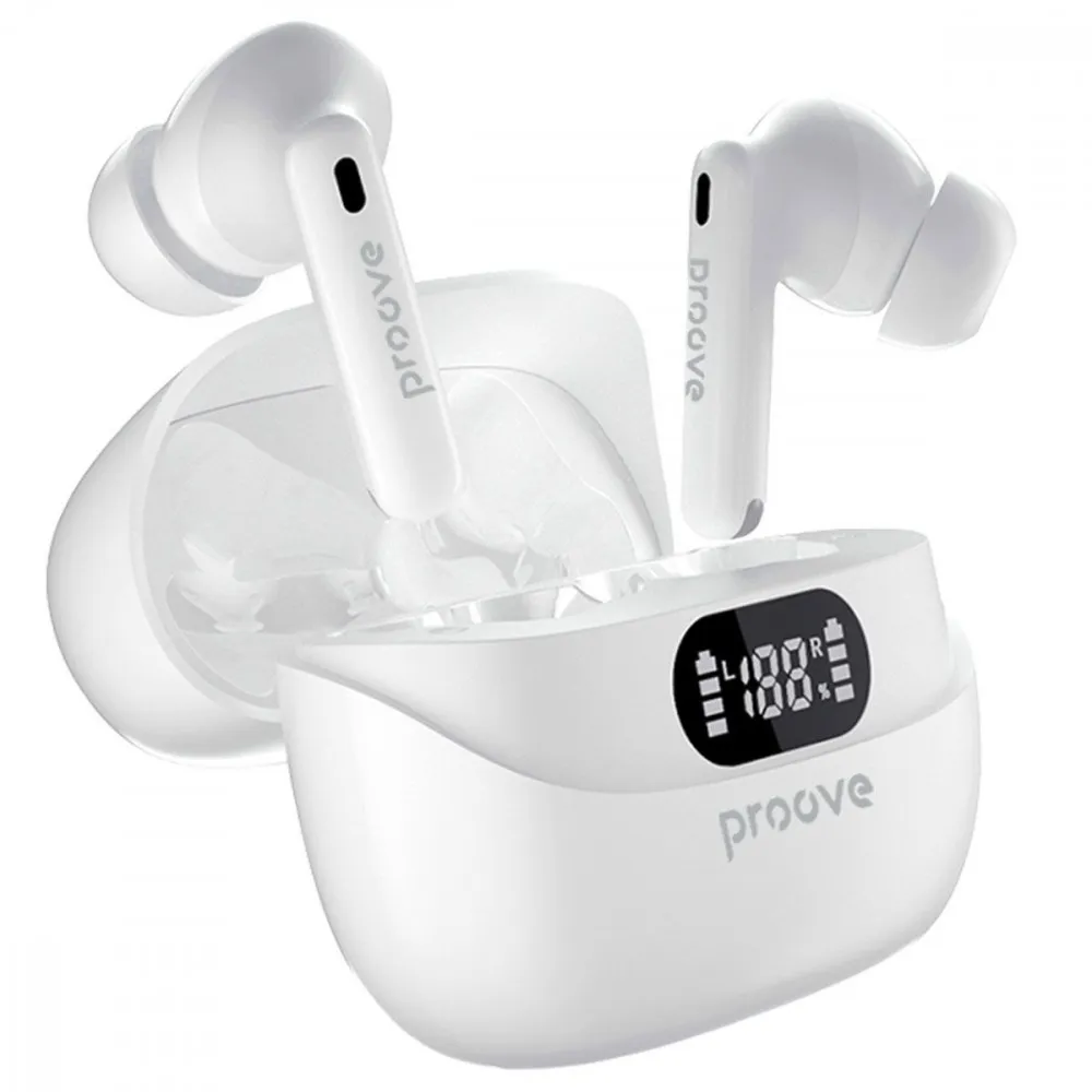 Bluetooth-гарнітура Proove Digital Pro TWS with ANC (APP) White (TWAP54002202) - мініатюра 3