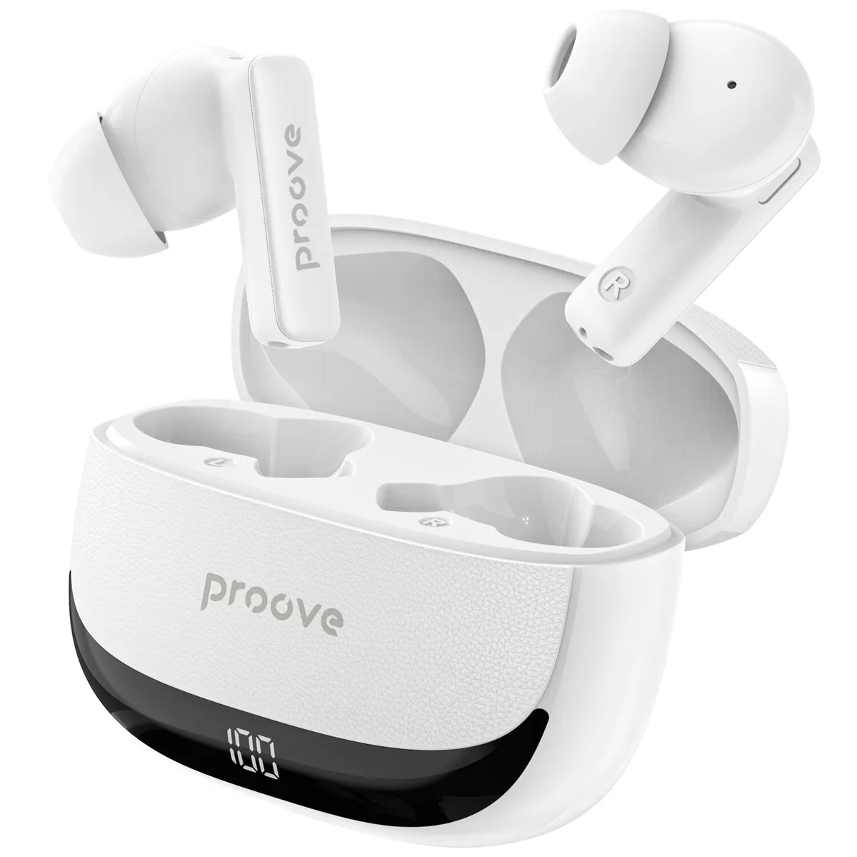Bluetooth-гарнітура Proove Dreamer TWS with ANC (APP) White (TWDM0001AP02) - мініатюра 2