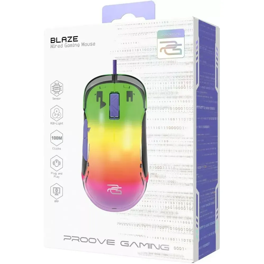 Миша Proove Gaming Gaming Blaze Black/Purple (GMBL00102001) - мініатюра 5
