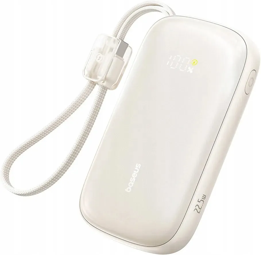 Універсальна мобільна батарея Baseus EnerFill Qpow 3 Ultra 10000mAh, 22.5W White (E0027L01) - мініатюра 2