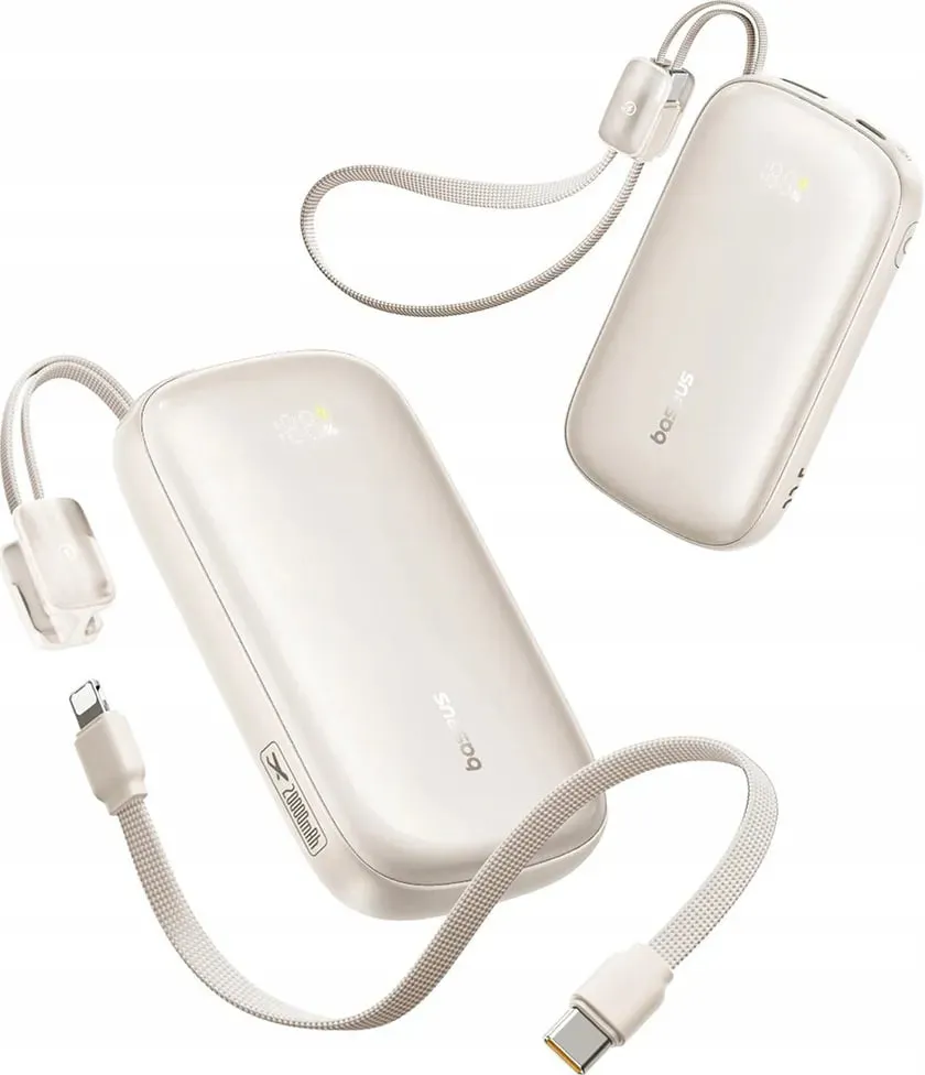 Універсальна мобільна батарея Baseus EnerFill Qpow 3 Ultra 10000mAh, 22.5W White (E0027L01) - мініатюра 4