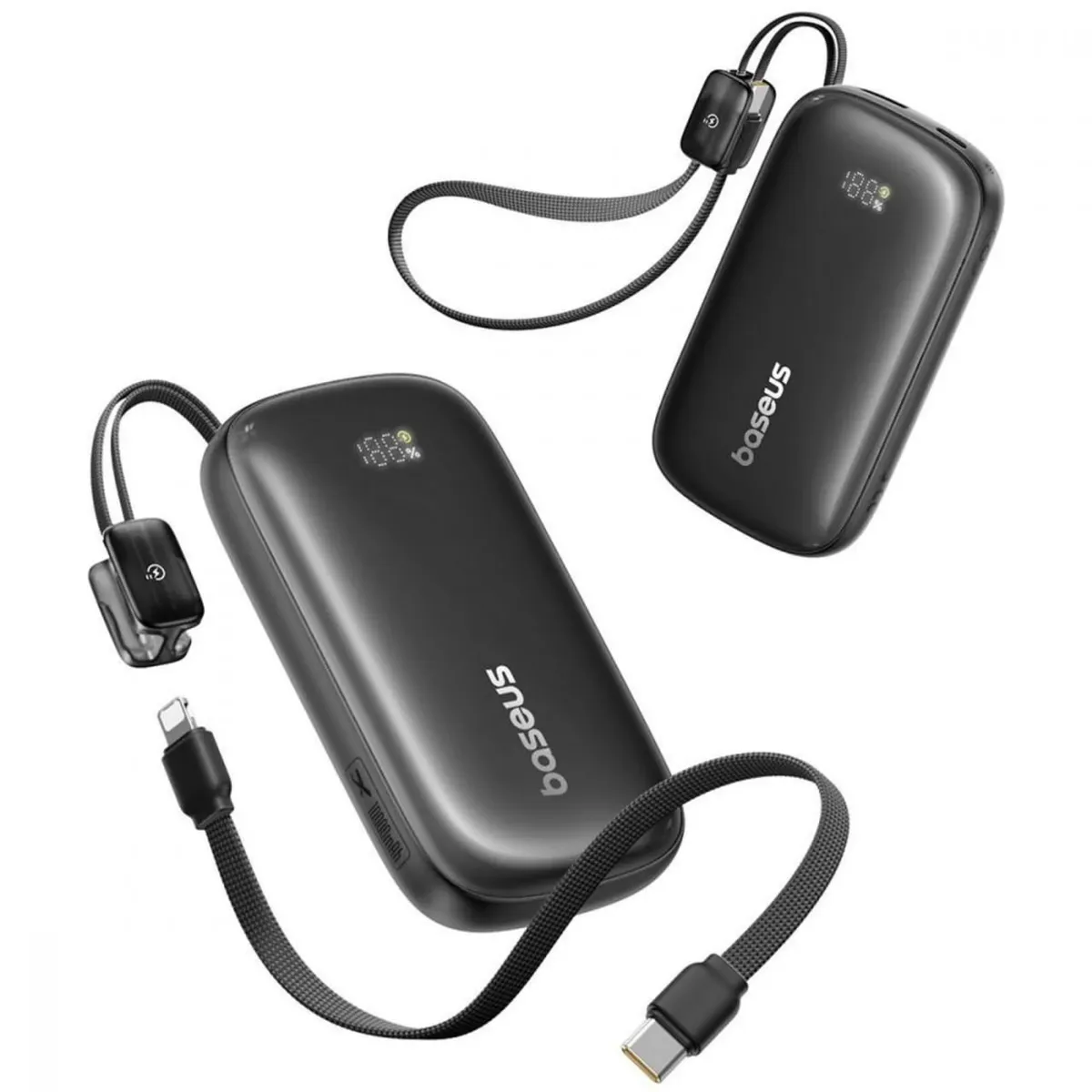 Універсальна мобільна батарея Baseus EnerFill Qpow 3 Ultra 10000mAh, 22.5W Black (E0027L00) - мініатюра 3