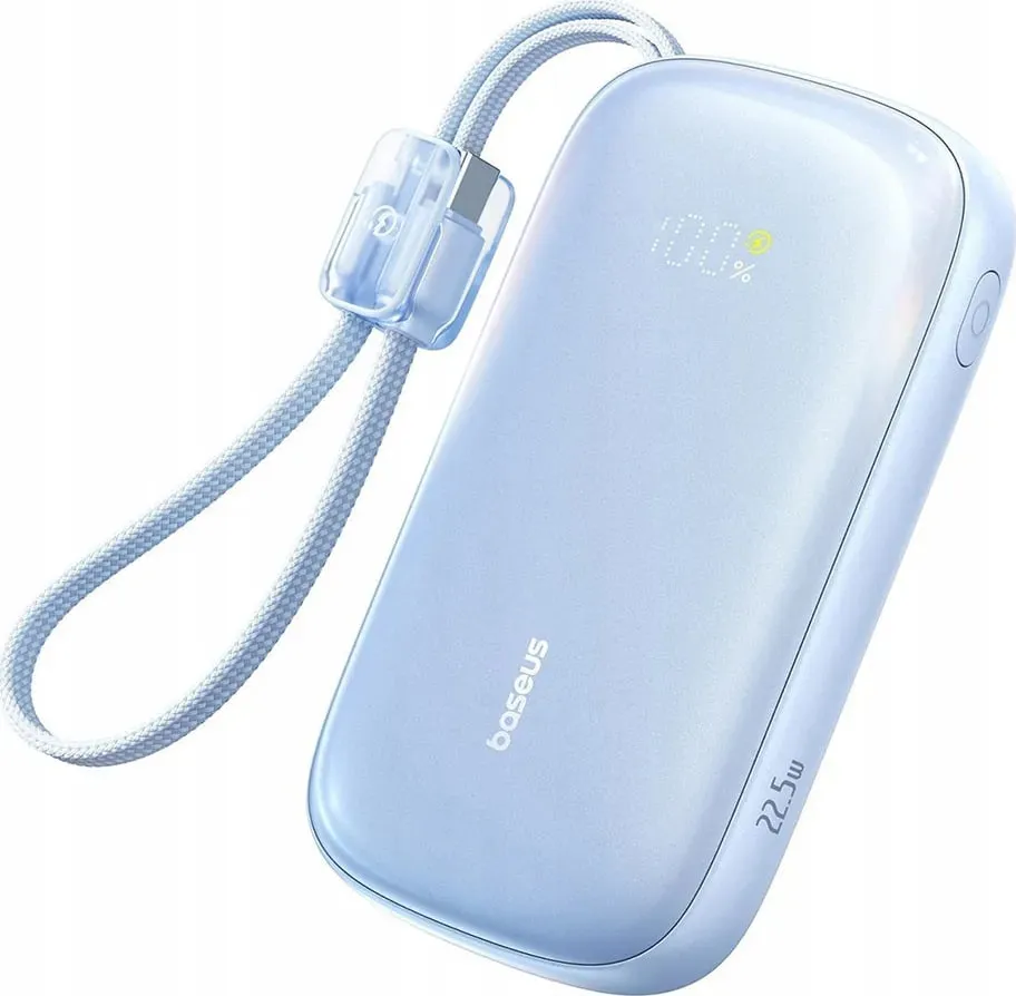 Універсальна мобільна батарея Baseus EnerFill Qpow 3 Ultra 10000mAh, 22.5W Blue (E0027L03) - мініатюра 2
