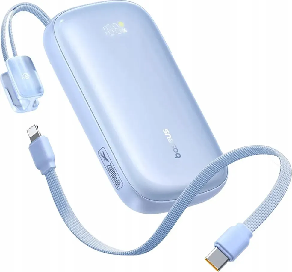 Універсальна мобільна батарея Baseus EnerFill Qpow 3 Ultra 10000mAh, 22.5W Blue (E0027L03) - мініатюра 4