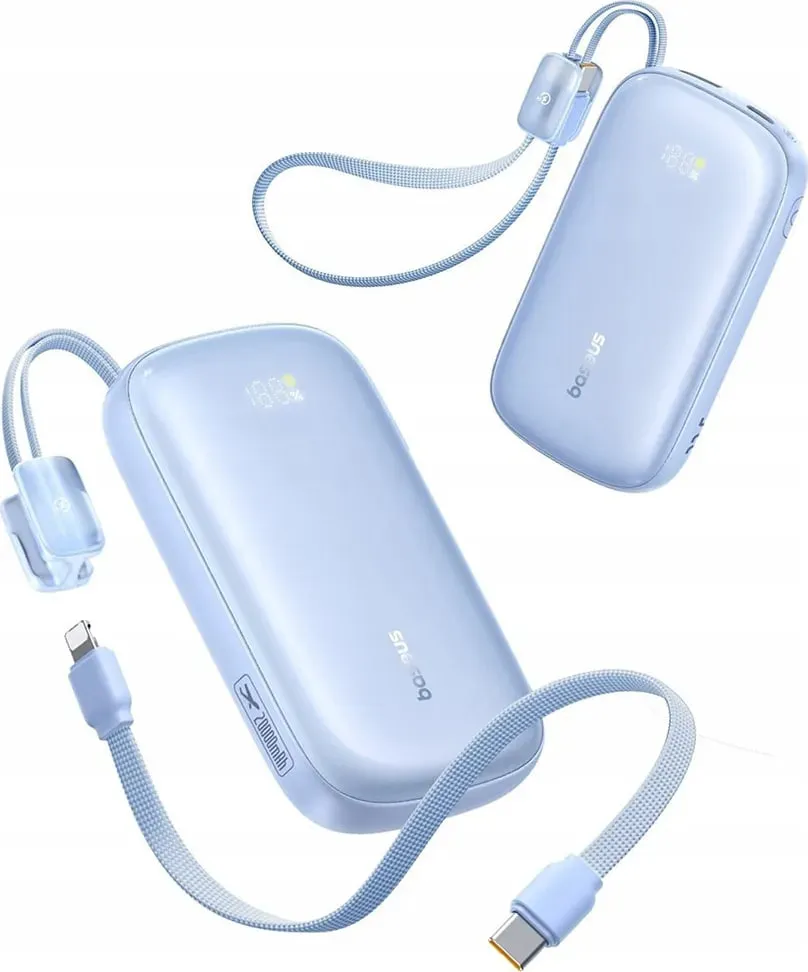 Універсальна мобільна батарея Baseus EnerFill Qpow 3 Ultra 10000mAh, 22.5W Blue (E0027L03) - мініатюра 5