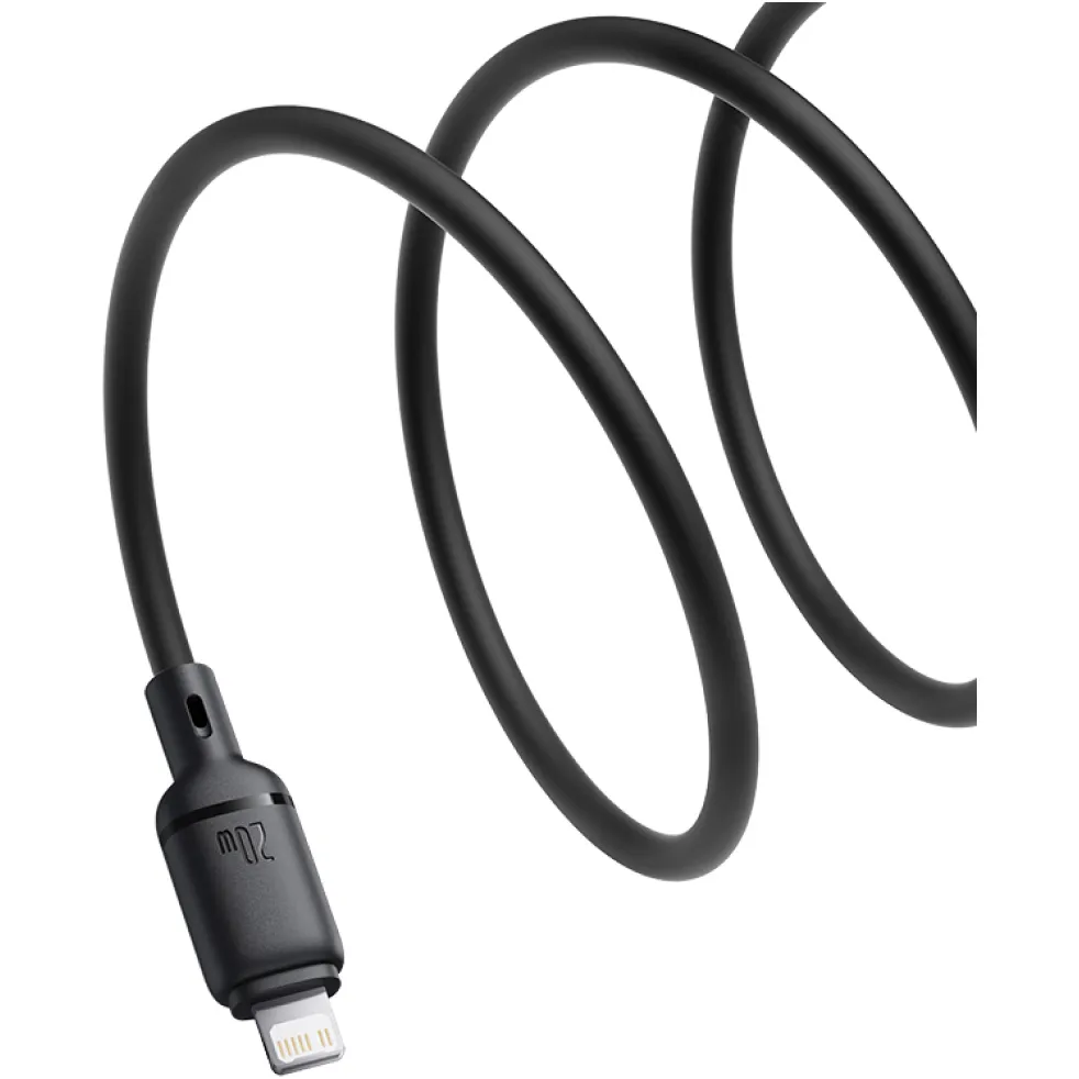 Кабель Baseus Silky Series Fast Charging USB Type-C - Lightning (M/M), 20W, 2 м, Black (P10377700113-01) - мініатюра 4
