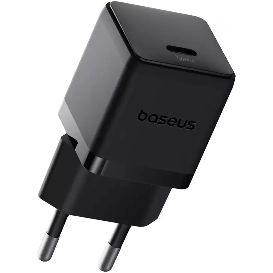 Мережевий зарядний пристрій Baseus Palm Fast Charger 1C (1USB-C) 20W Black (P10111602113-00) - мініатюра 2