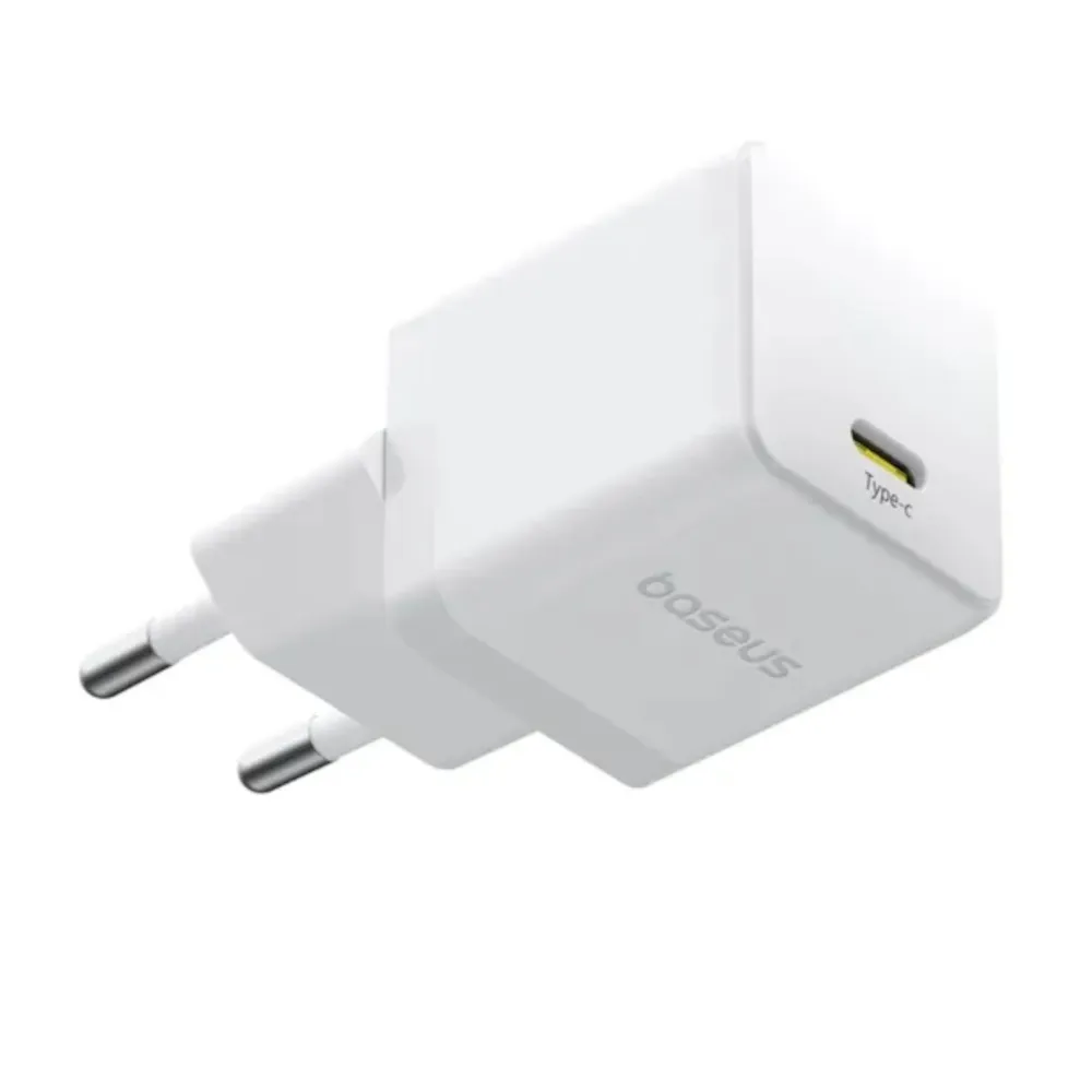 Мережевий зарядний пристрій Baseus Palm Fast Charger 1C (1USB-C) 20W White (P10111602213-00) - мініатюра 4