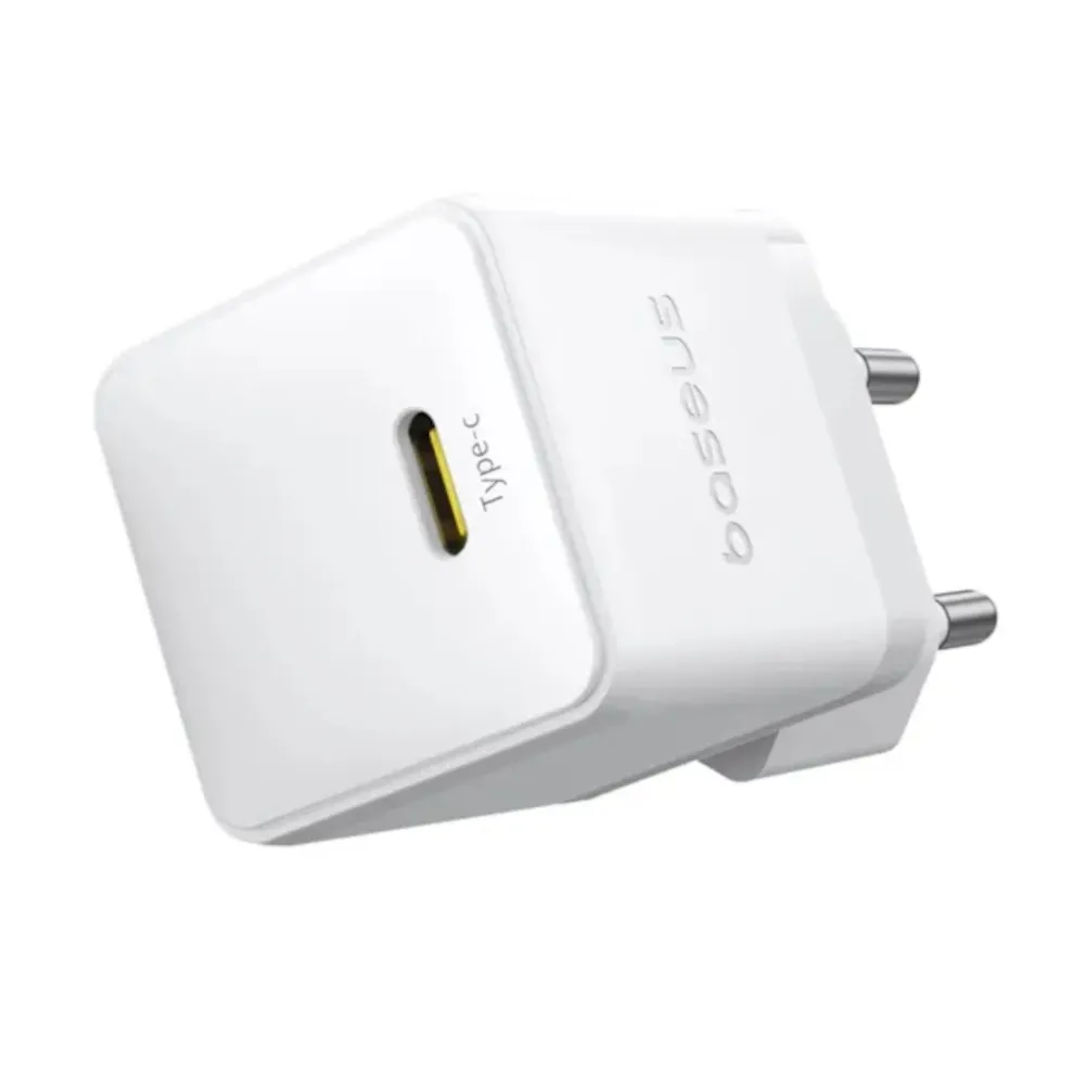 Мережевий зарядний пристрій Baseus Palm Fast Charger 1C (1USB-C) 20W White (P10111602213-01) + кабель USB Type-C 1 м - мініатюра 3