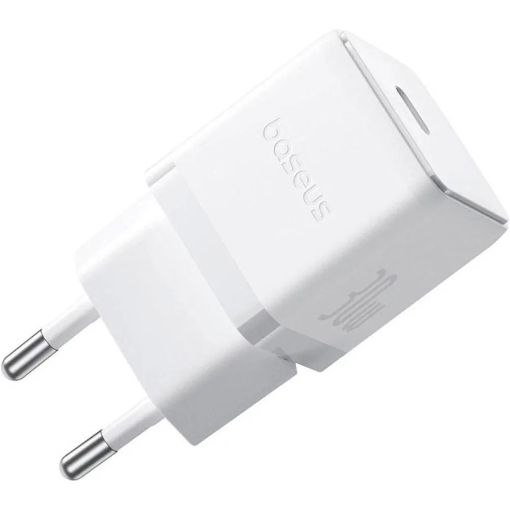 Мережевий зарядний пристрій Baseus Palm Fast Charger 1C (1USB-C) 30W White (P10111605213-00) - мініатюра 3