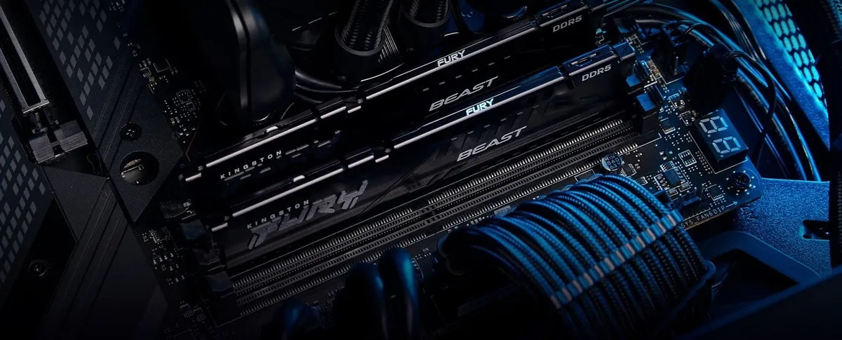 Модуль пам`яті DDR5 2x16GB/5200 Kingston Fury Beast Black (KF552C40BBK2-32) - мініатюра 10