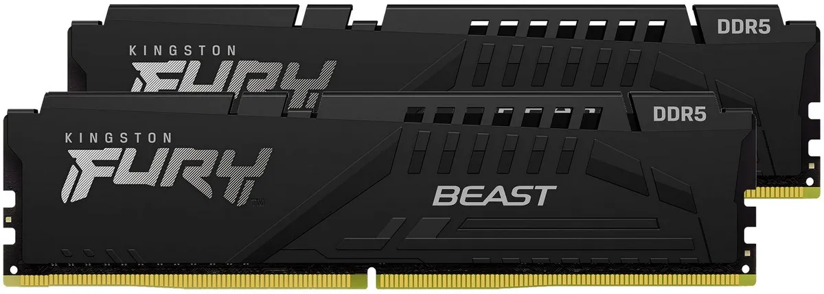 Модуль пам`яті DDR5 2x16GB/5200 Kingston Fury Beast Black (KF552C40BBK2-32) - мініатюра 6