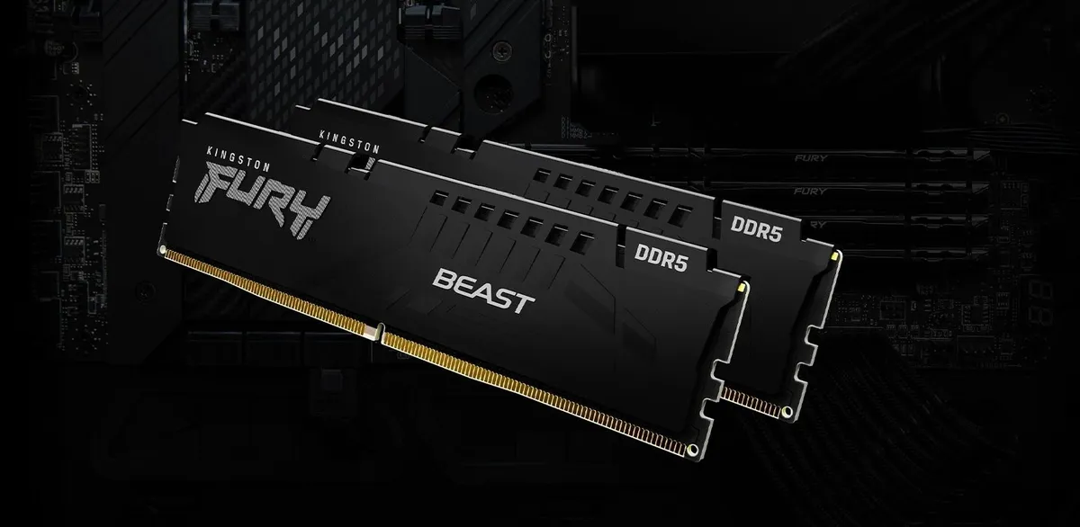 Модуль пам`яті DDR5 2x16GB/5200 Kingston Fury Beast Black (KF552C40BBK2-32) - мініатюра 7