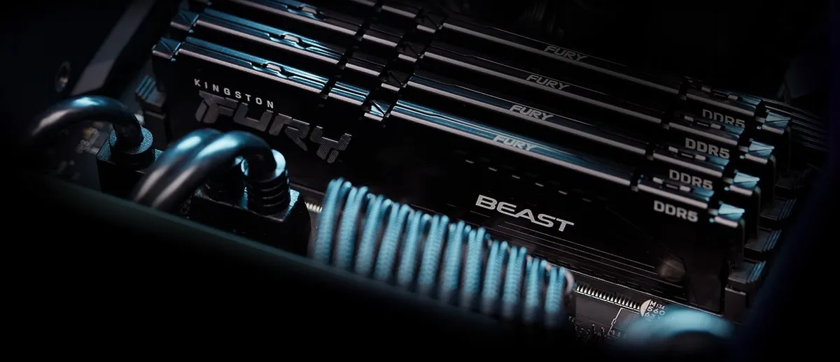 Модуль пам`яті DDR5 2x16GB/5200 Kingston Fury Beast Black (KF552C40BBK2-32) - мініатюра 9